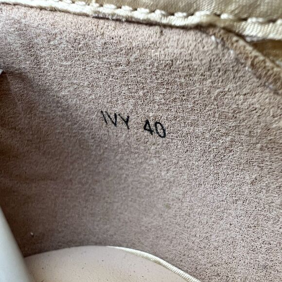 Lady Couture Ivy Peep Toe Gold Lace Mesh Stiletto Heels NIB Women’s EU 40 US 9 - Picture 14 of 16